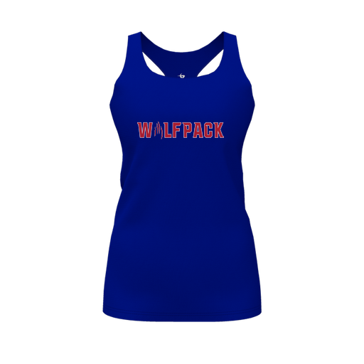 [FT0TRBRY-FYS-LOGO1] Decker Racerback Tank Top (Female Youth S, Royal, Logo 1)