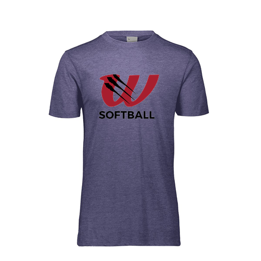 [FTSCUBNV-YS-LOGO2] Decker Youth Tri-Blend T-Shirt - Short Sleeve (Youth S, Navy, Logo 2)