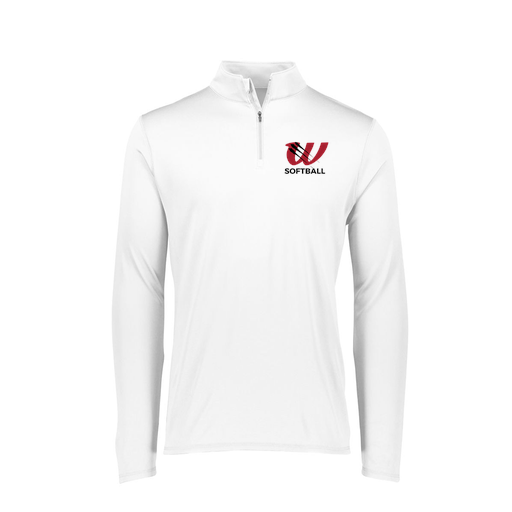 [FTLQFLWH-FAXS-LOGO2] Decker Women's Flex-Lite 1/4 Zip Shirt (Female Adult XS, White, Logo 2)