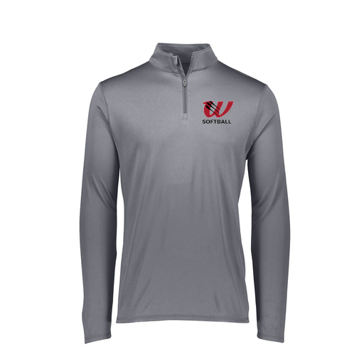 [FTLQFLGY-FAXS-LOGO2] Decker Women's Flex-Lite 1/4 Zip Shirt (Female Adult XS, Gray, Logo 2)