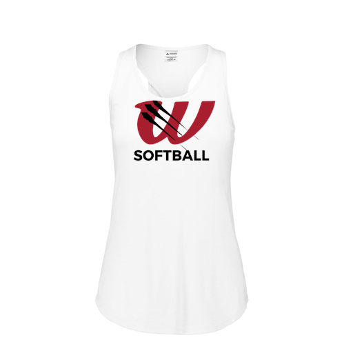 [3078.005.S-LOGO2] Ladies Tri Blend Tank Top (Female Adult S, White, Logo 2)
