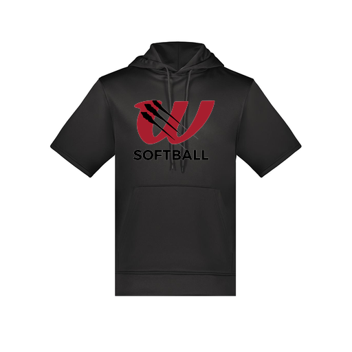 [6871.080.S-LOGO2] Men's Dri Fit Short Sleeve Hoodie (Adult S, Black, Logo 2)