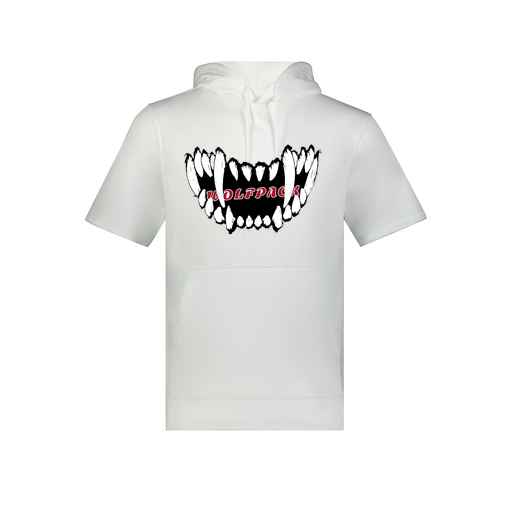 [6871.005.S-LOGO3] Men's Dri Fit Short Sleeve Hoodie (Adult S, White, Logo 3)