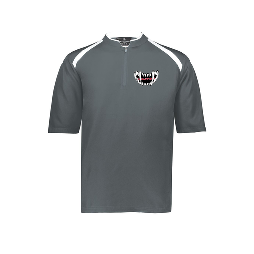 [229581-AS-GRY-LOGO3] Men's Dugout Short Sleeve Pullover (Adult S, Gray, Logo 3)