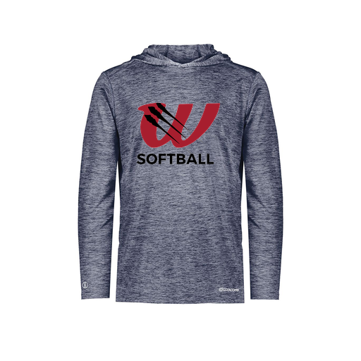 [FOLHCGNV-AS-LOGO2] Decker Men's Charge Hoodie (Adult S, Navy, Logo 2)