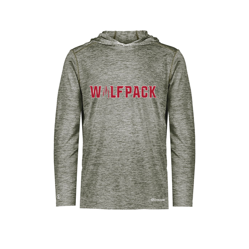 [FOLHCGGY-AS-LOGO1] Decker Men's Charge Hoodie (Adult S, Gray, Logo 1)