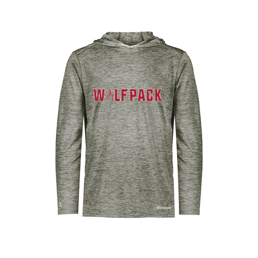 [FOLHCGGY-YS-LOGO1] Decker Youth Charge Hoodie (Youth S, Gray, Logo 1)