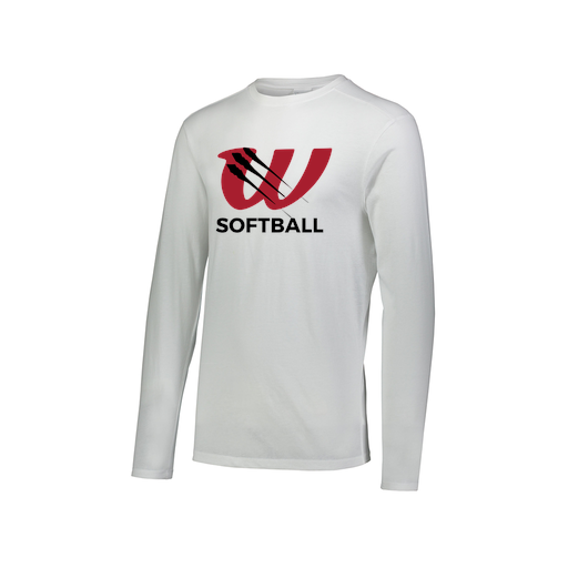 [3075.005.XS-LOGO2] Men's LS Ultra-blend T-Shirt (Adult XS, White, Logo 2)