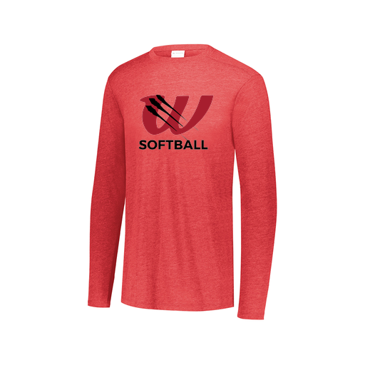 [3075.V96.XS-LOGO2] Men's LS Ultra-blend T-Shirt (Adult XS, Red, Logo 2)