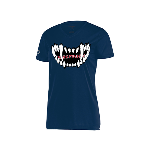 [222820.065.S-LOGO3] Ladies Movement Dri Fit Shirt (Female Adult S, Navy, Logo 3)